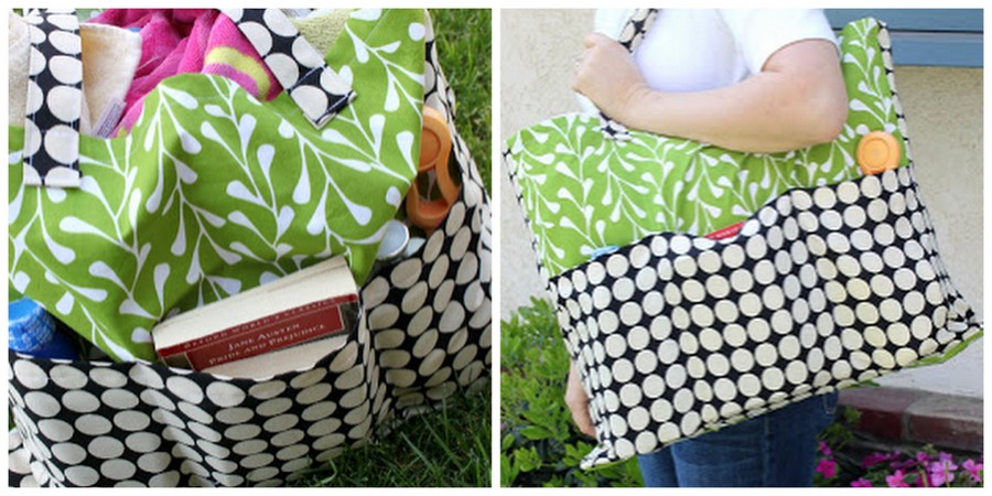 how to make a pottery barn inspired tote