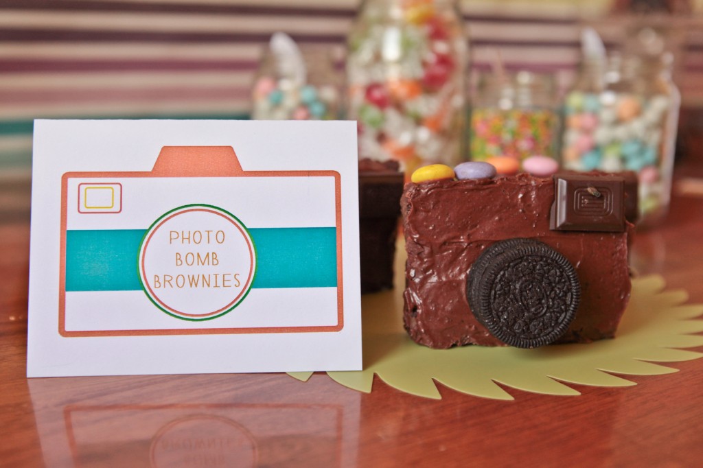 camera party brownies