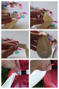 how to makec confetti filled balloons