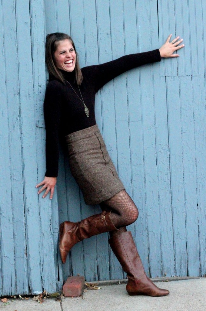 J Crew-y winter skirt