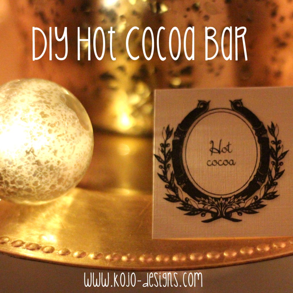 how to make your own hot cocoa bar