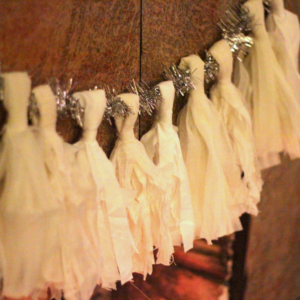 white tassel garland, sweetest thing chocolate shower