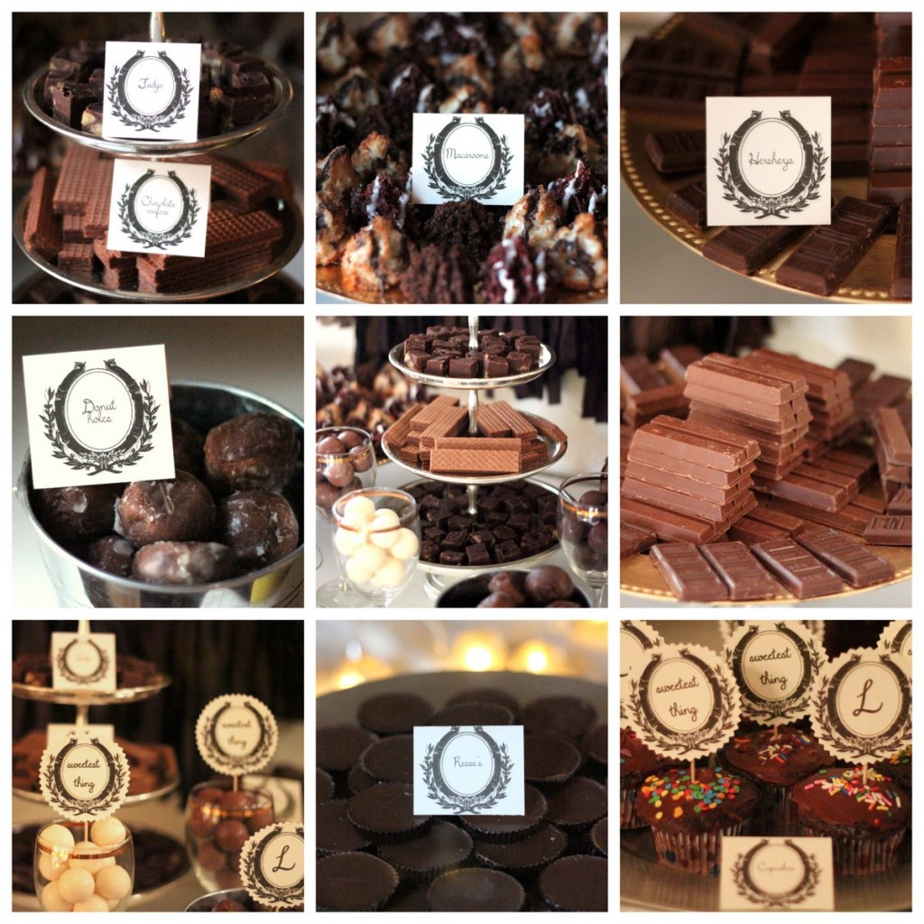 chocolate themed baby shower