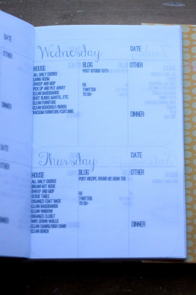custom blog planner