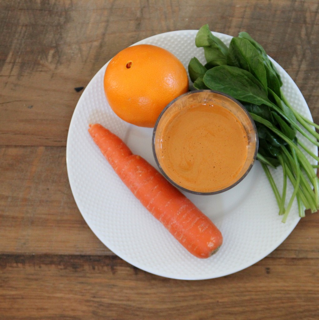 carrot orange spinach juice