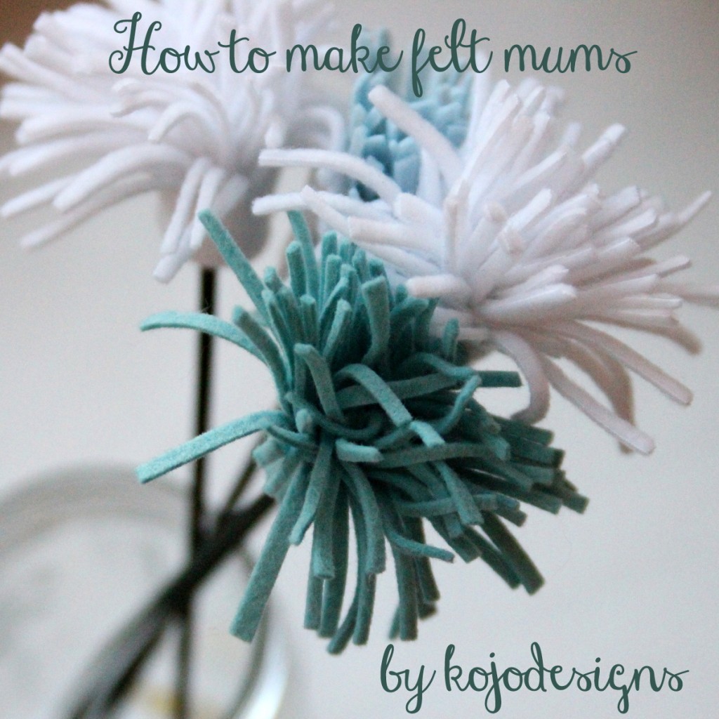 how to make felt flowers by kojodesigns