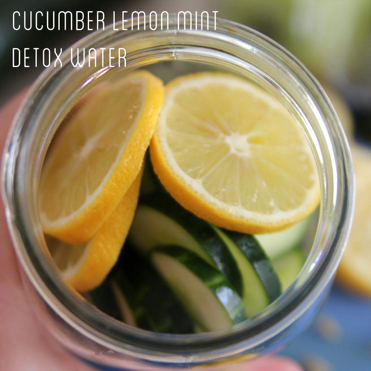 cucumber lemon mint detox water recipe