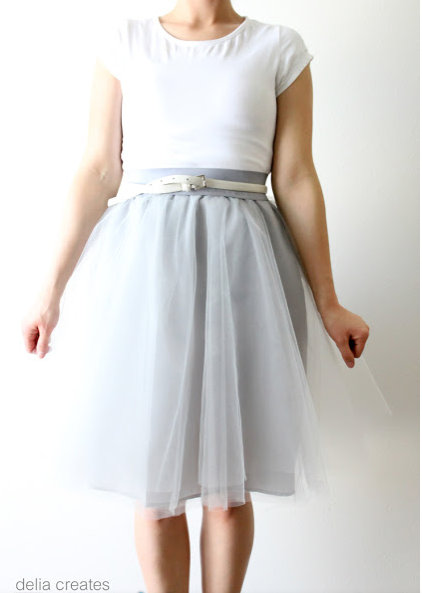 gray day tulle skirts