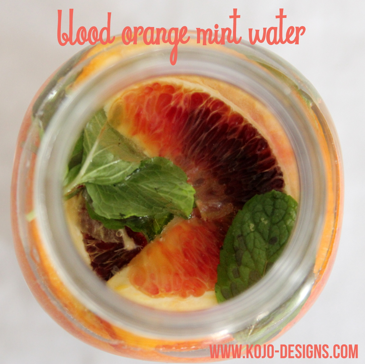 blood orange mint detox water recipe