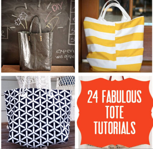 24 fabulous tote tutorials