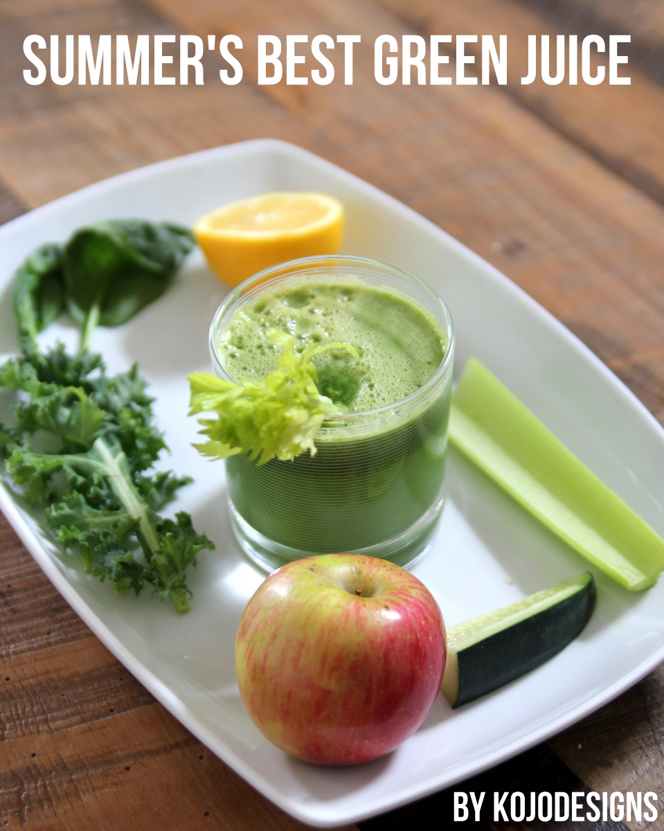 summer's best green juice recipe by kojodesigns