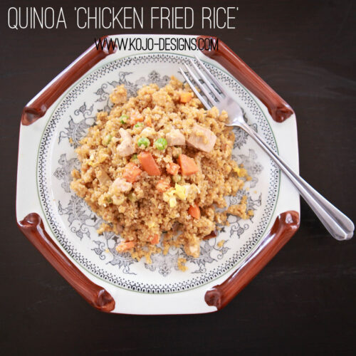 comfort food made healthier- quinoa 'chicken fried rice' recipe