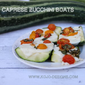 caprese zucchini boat recipe