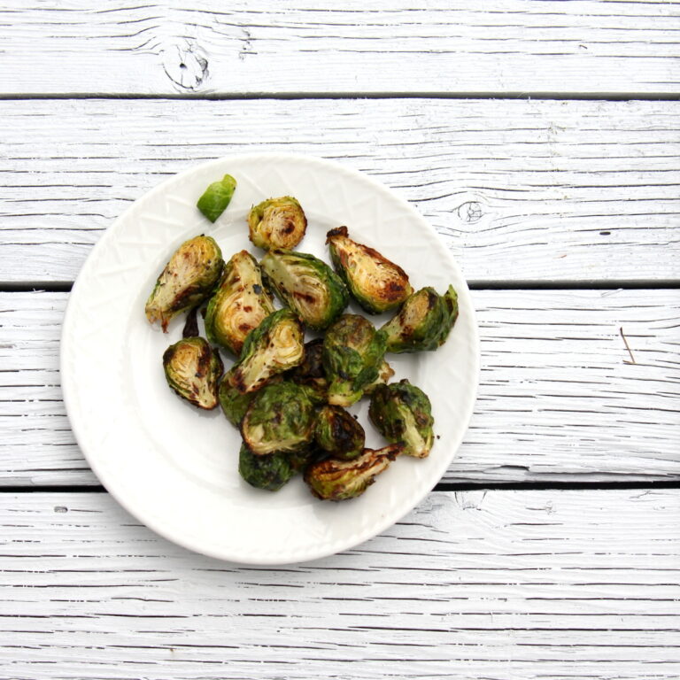 simple sides- grilled brussel sprouts