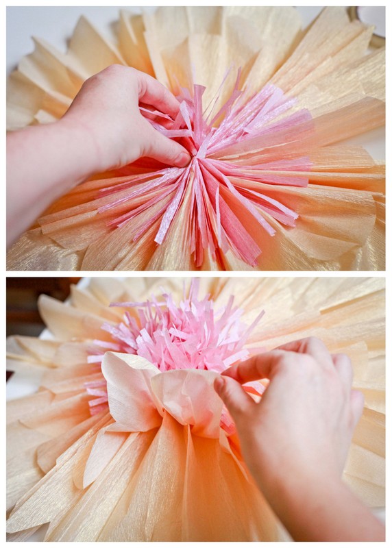 tutorial- how to make giant paper flowers for a wedding or party backdrop (or home decor)