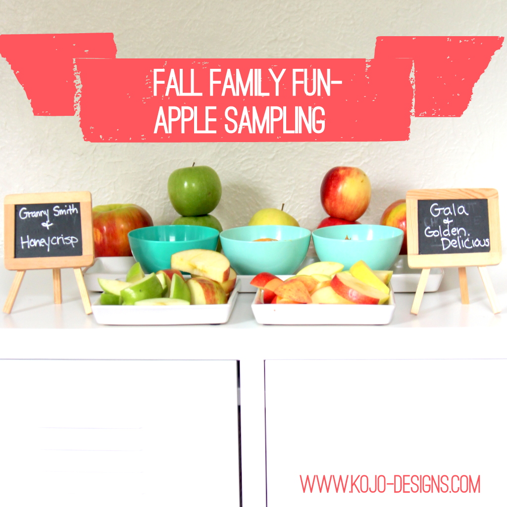 fall family fun- apple sampling (free printable chart included)