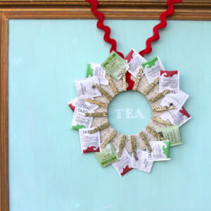 tea wreath handmade gift