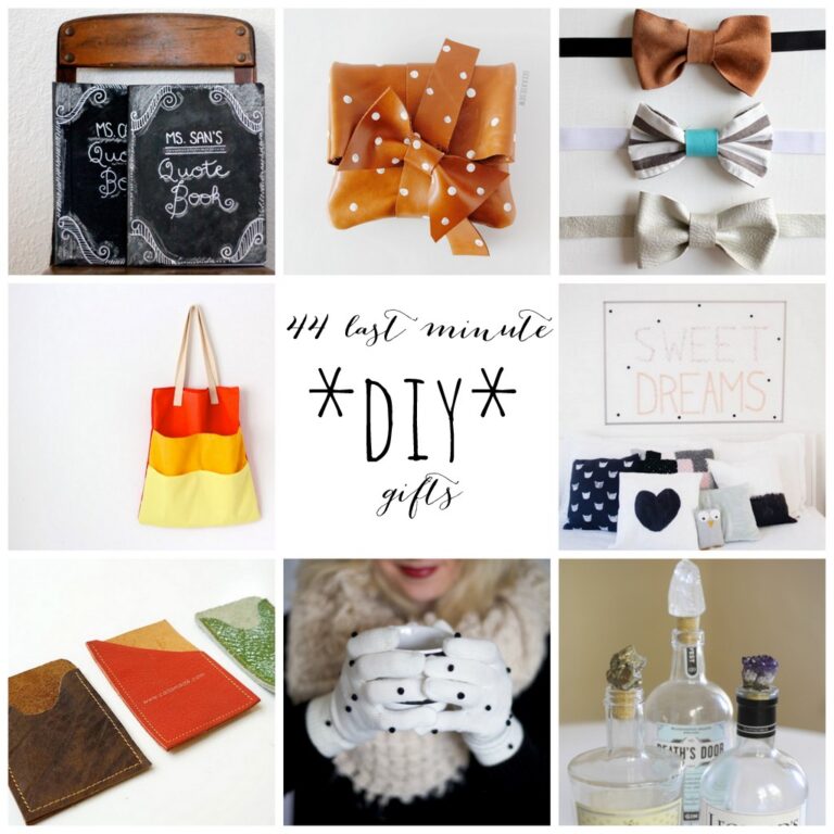 last minute DIY gifts (make a present in 45 minutes or less!)