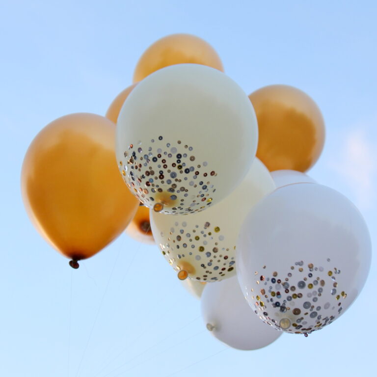 how to make sequined balloons (and prepping for 2014!)