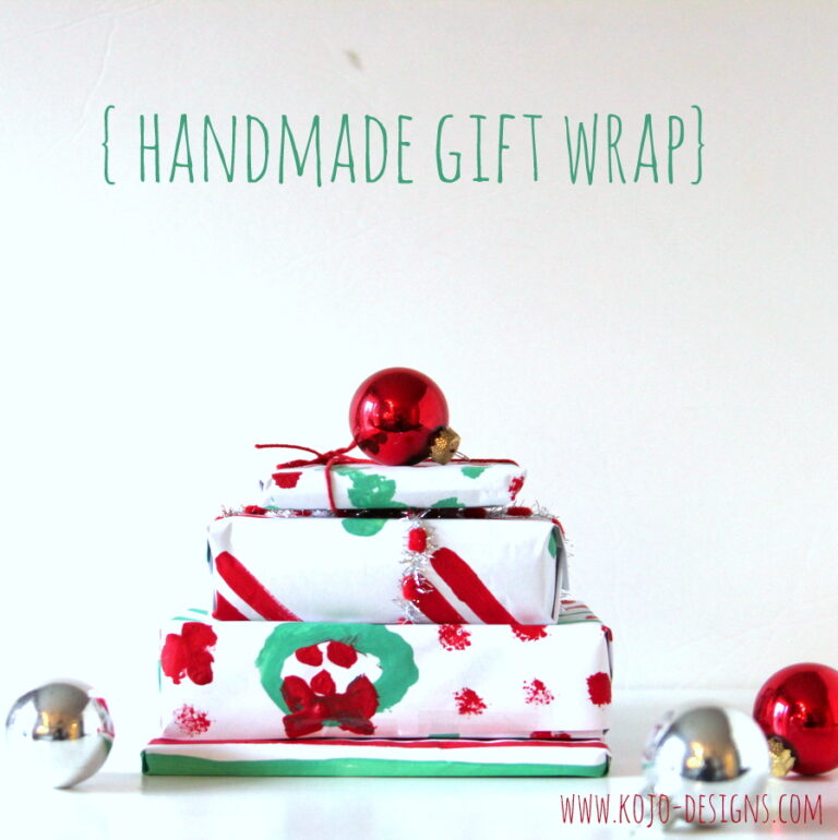 handmade painted wrapping paper