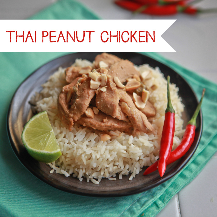 crockpot thai peanut chicken