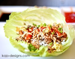 chicken lettuce wraps at kojo-designs