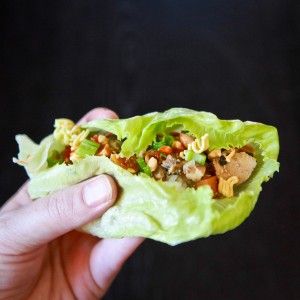slow cooker chicken lettuce wraps | kojo-designs