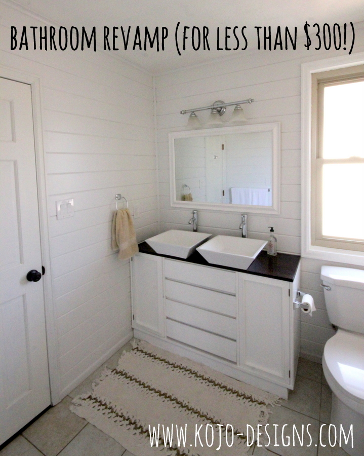 give a bathroom a whole new look for less than $300