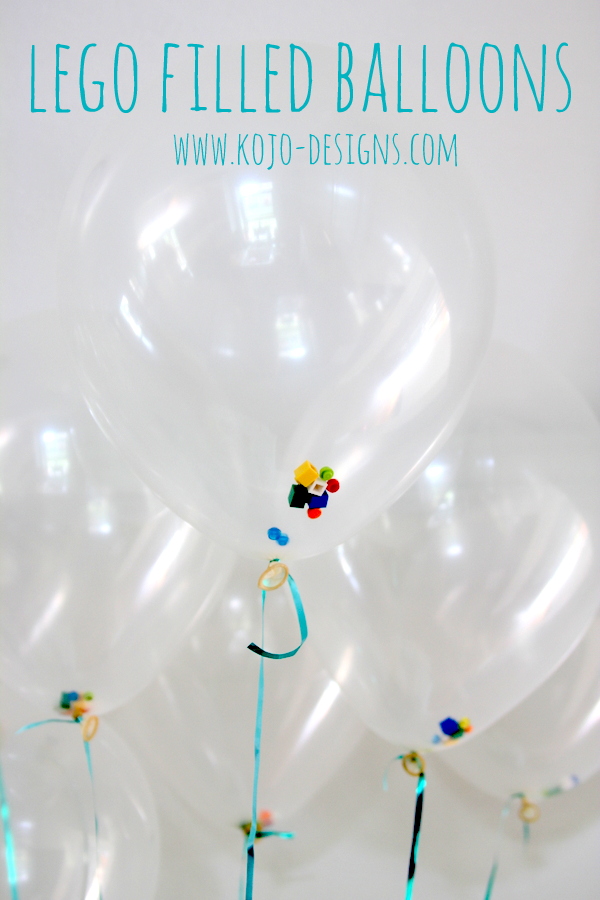 Lego filled balloons