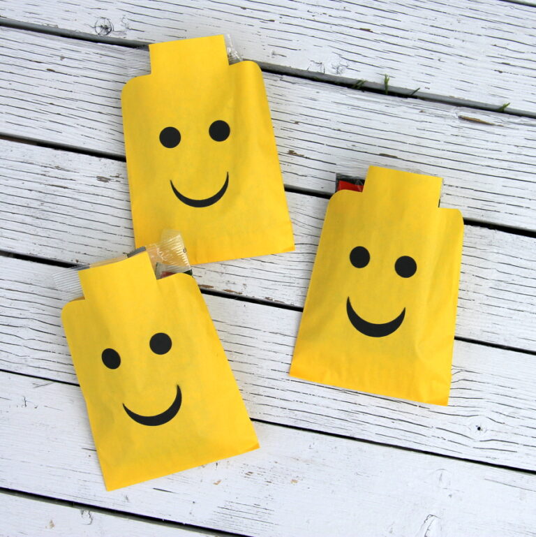 Lego birthday party favors