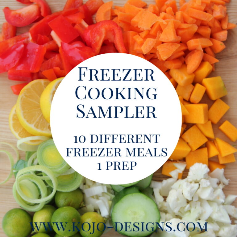 freezer cooking sampler- ten different freezer meals