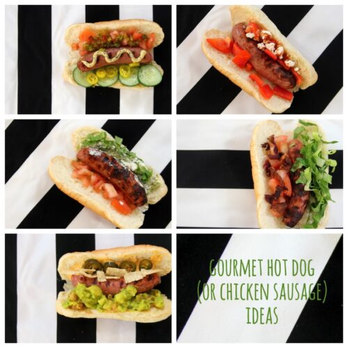 gourmet hot dog and chicken sausage ideas