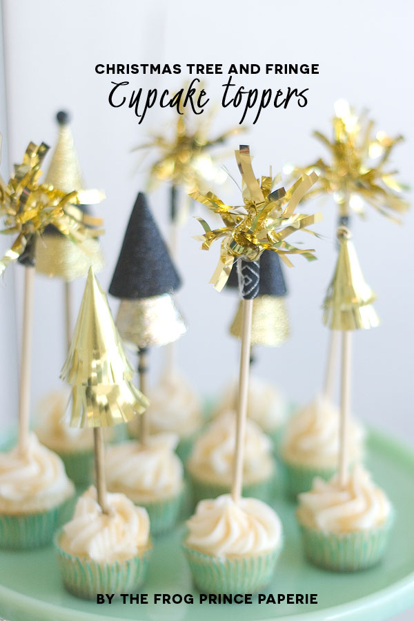 Season to Sparkle party hop- glam cupcake toppers