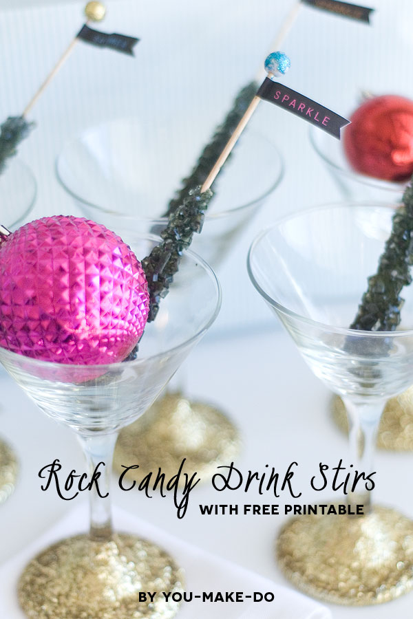 season to sparkle party hop- rock candy drink stirs!