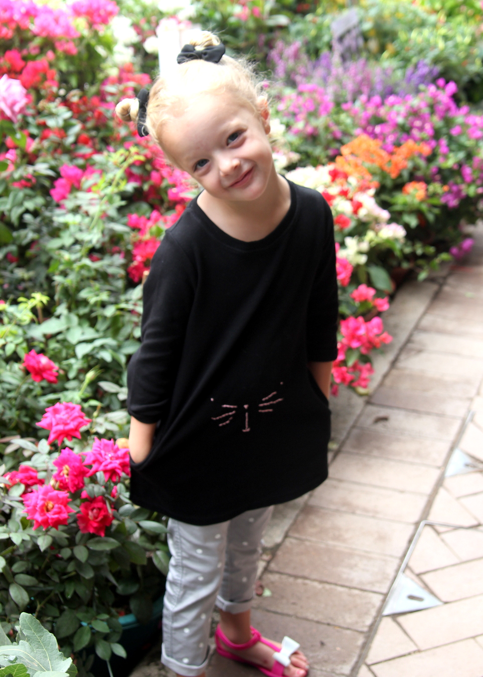 DIY kitty tunic (with free printable kitty face template)