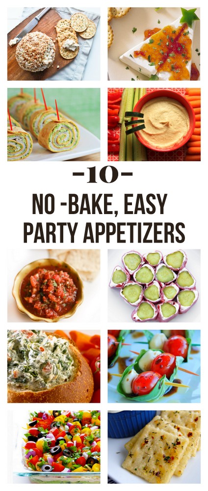 easy, no bake appetizers. great for holiday parties!