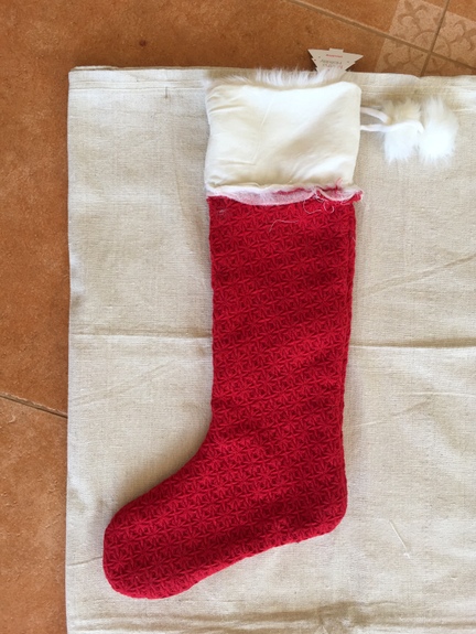 easiest ever DIY stockings