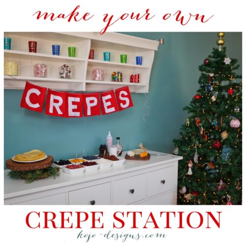 make your own crepe station for Christmas morning!