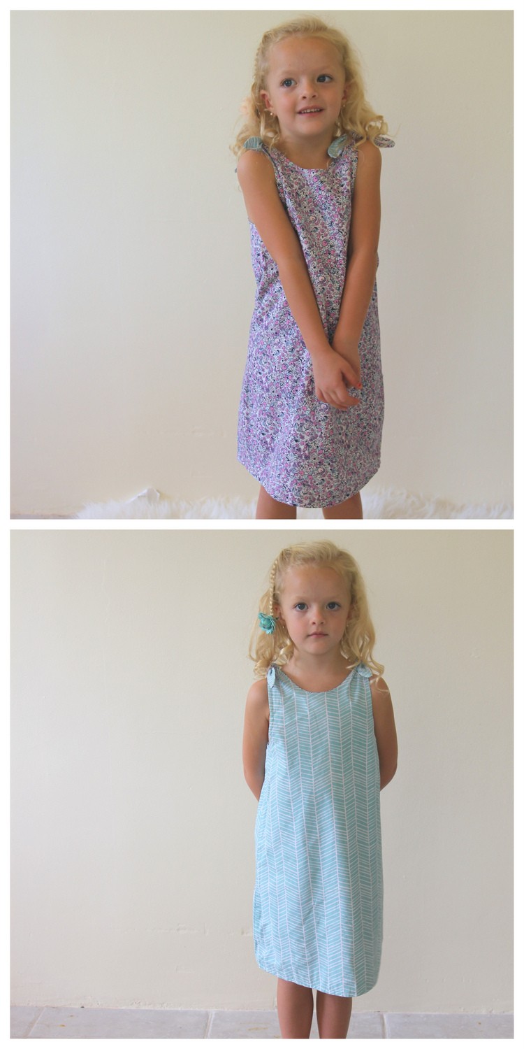 the easiest ever reversible dress- how to sew one up during nap time today!