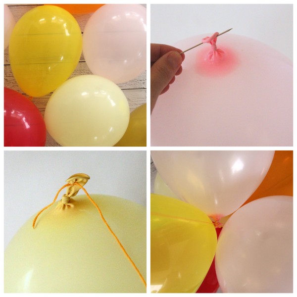 how to make a balloon chandelier