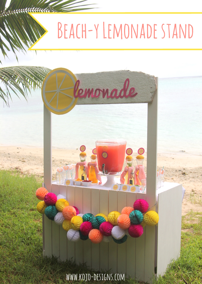 lemonade bar (a perfectly beachy drink station)