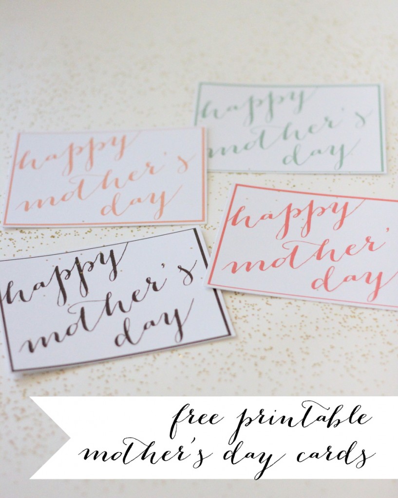 free printable mother's day cards