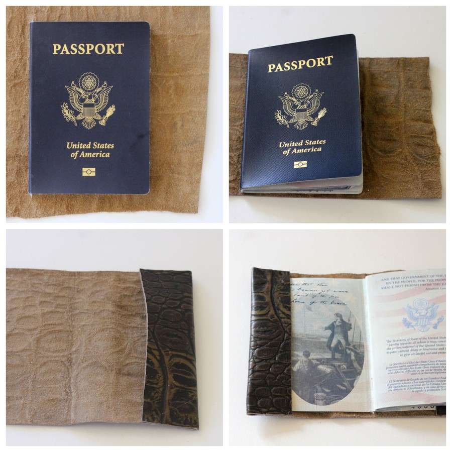 These leather passport covers are the perfect gift for a dad who loves to travel! Plus, it's the easiest project ever!