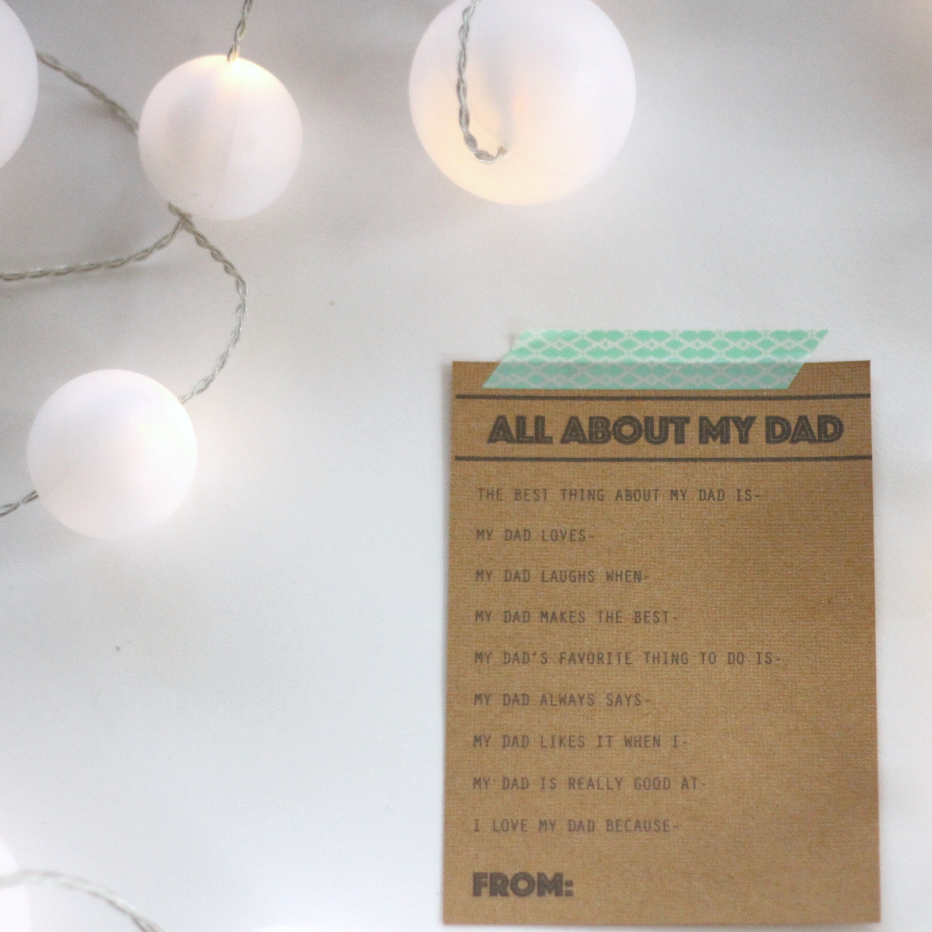 free printable father's day questionnaire