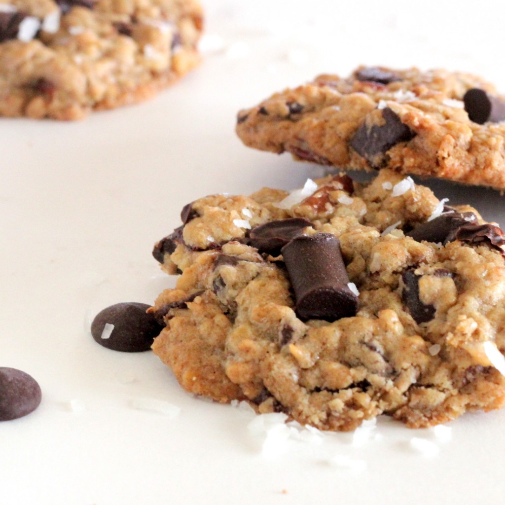 These cowboy cookies are loaded with oats, chocolate, pecans and coconut. And maybe magic or something (they're seriously SO good)!