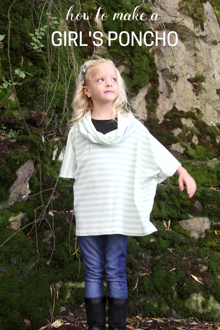 how to make a little girl's poncho