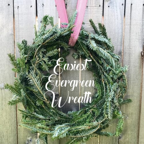 easiest DIY Christmas wreath