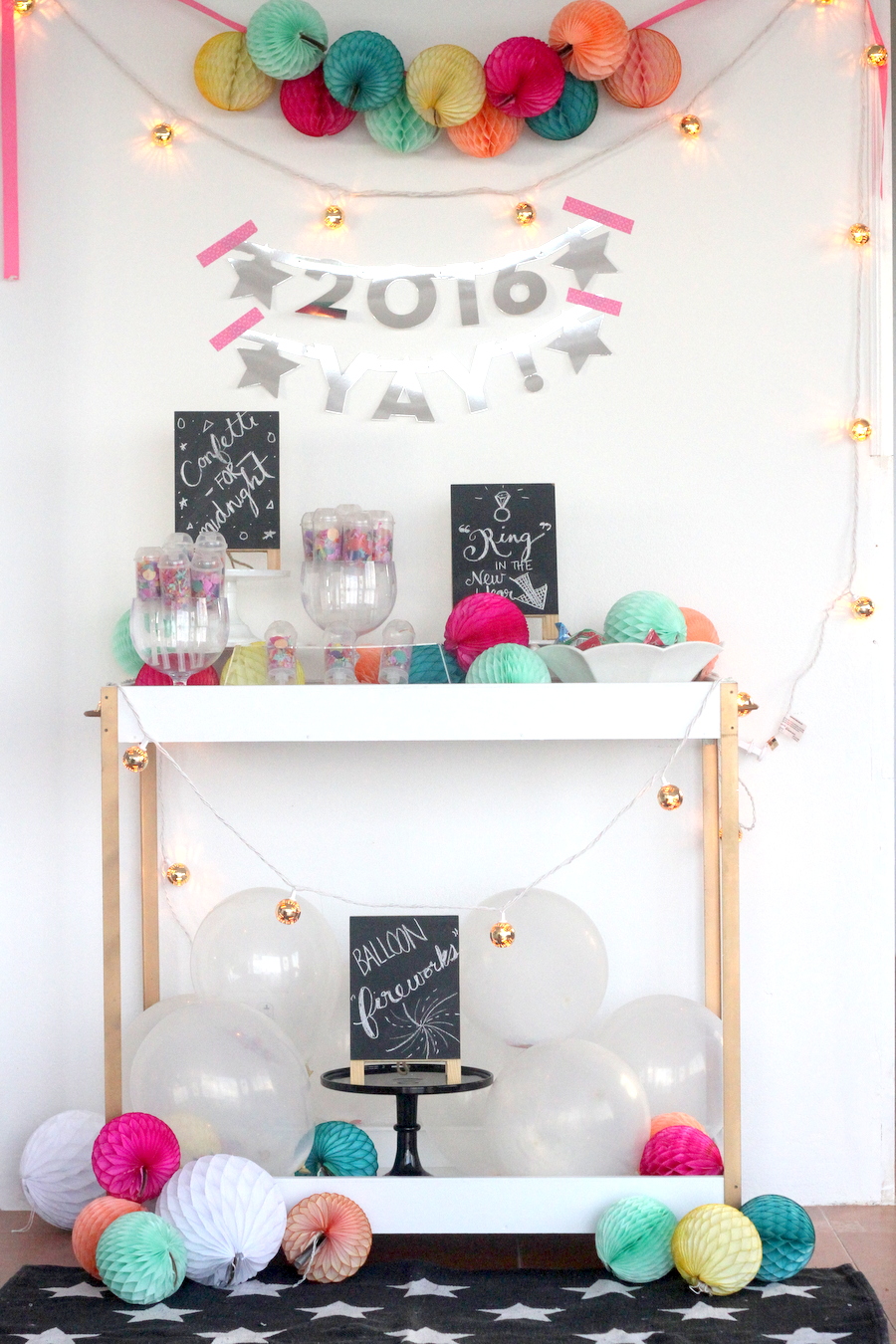 Easy New Year's Party ideas (and a confetti bar!)