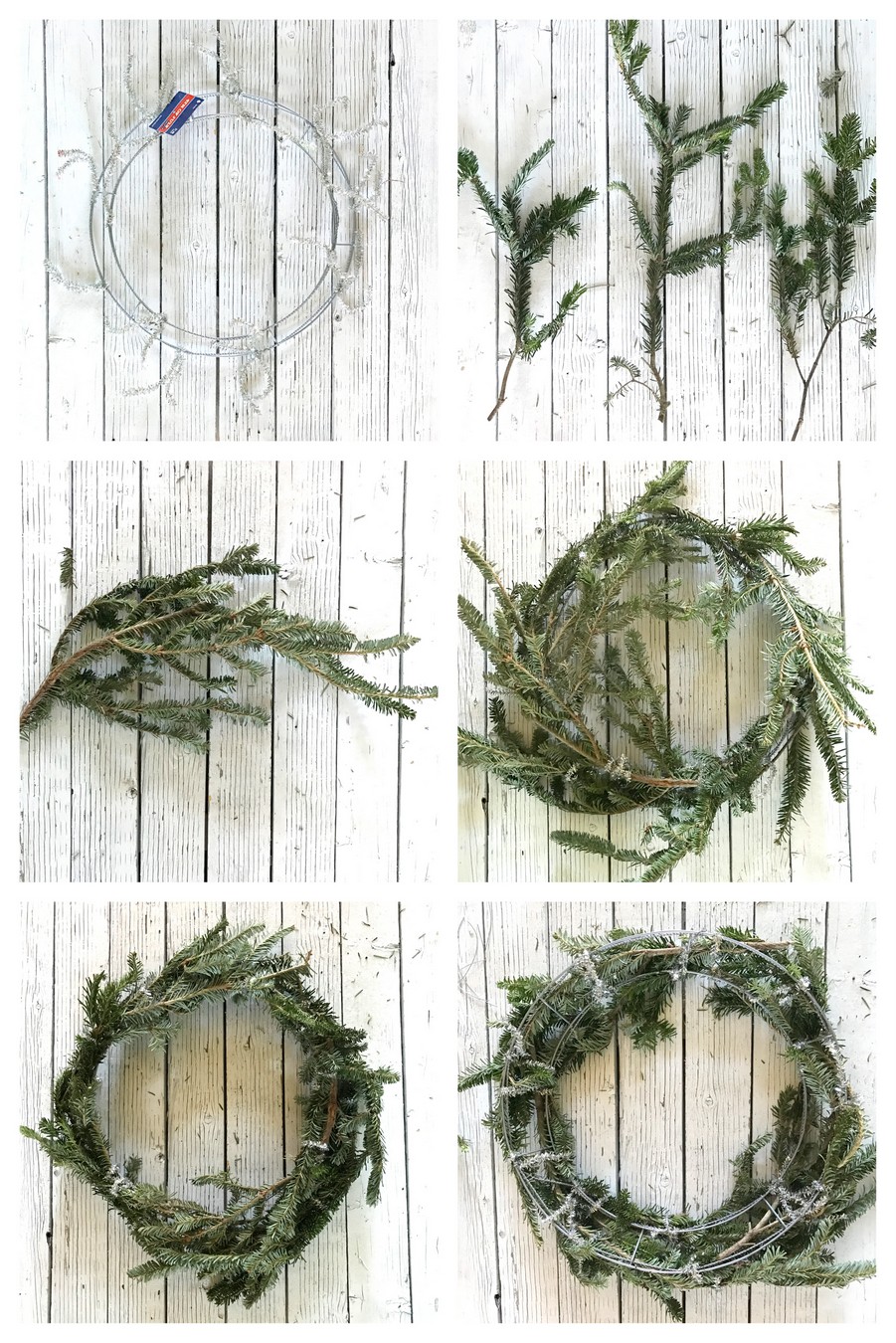 how to make an evergreen wreath