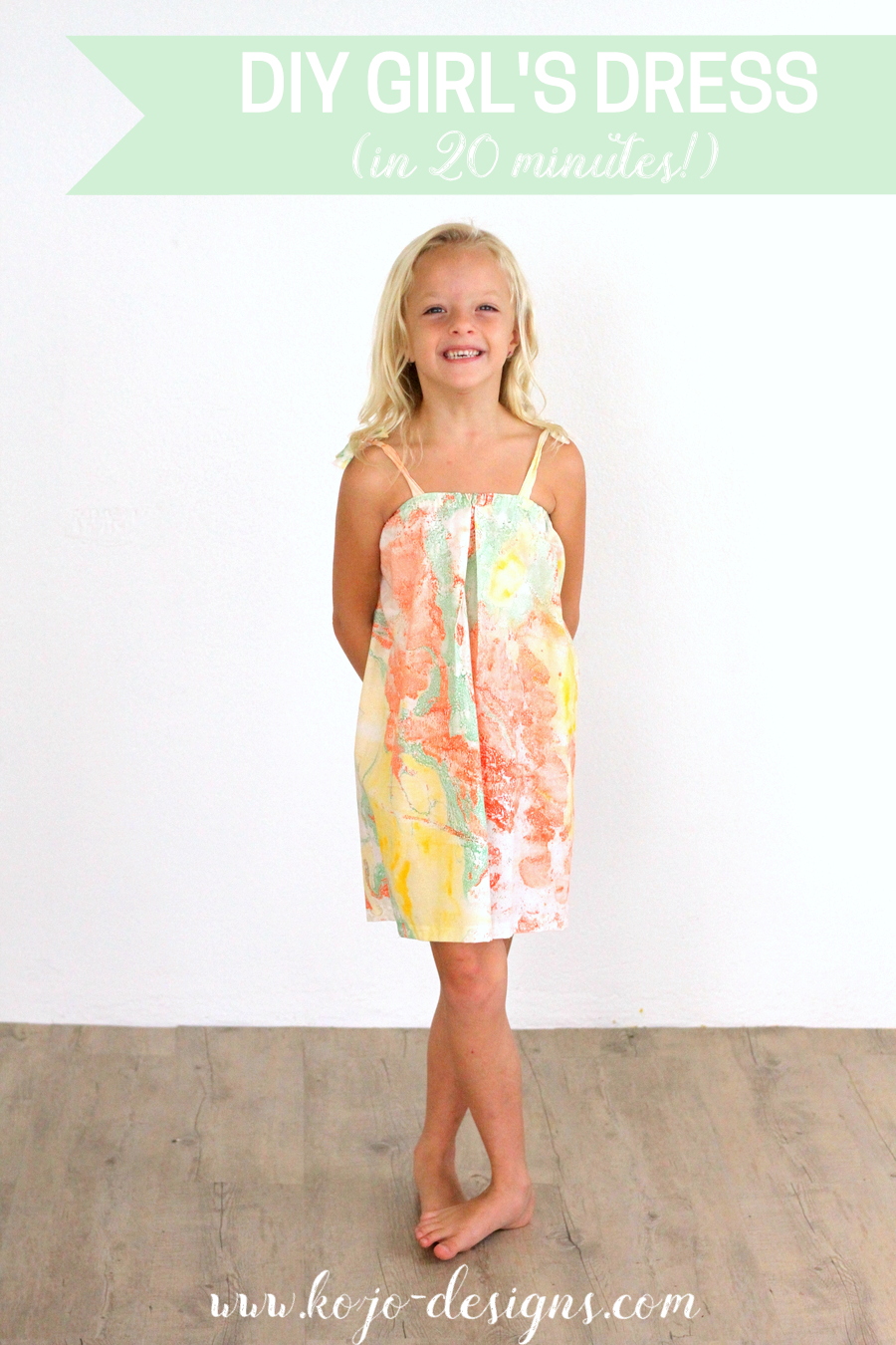 how to make a supercute little girl's dress in 20 minutes
